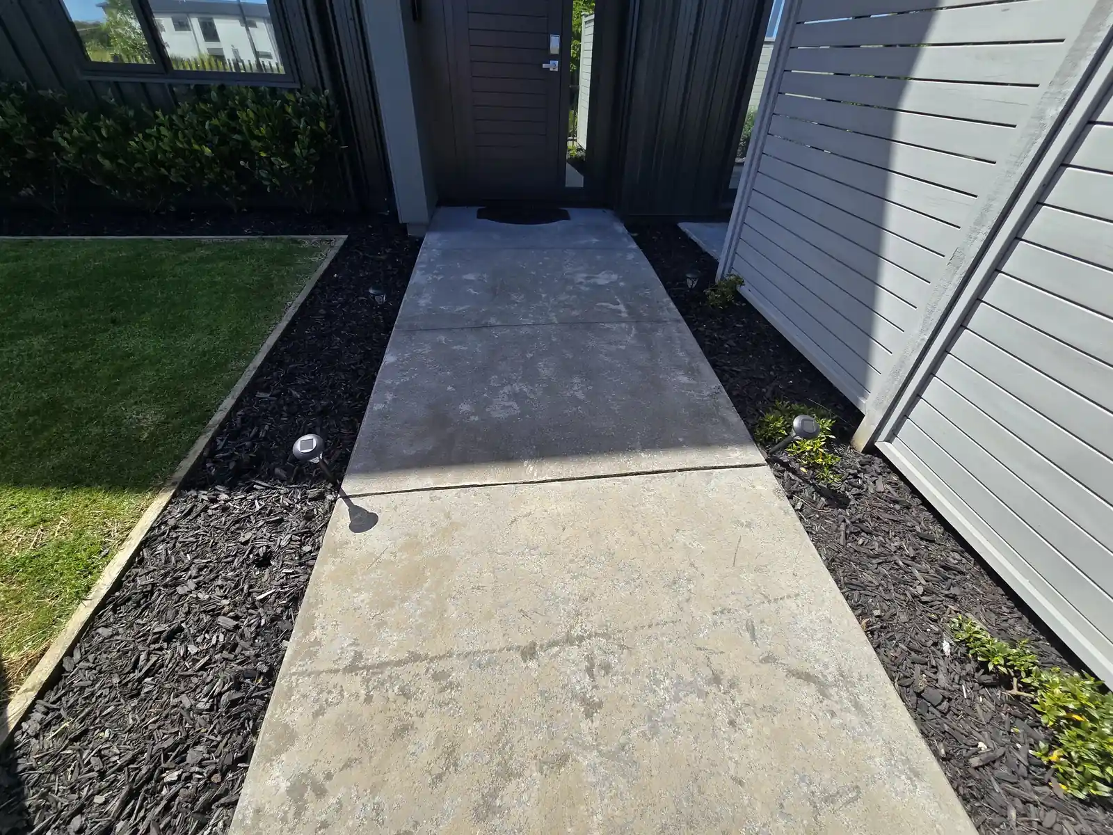 Completed garden maintenance job, South Auckland