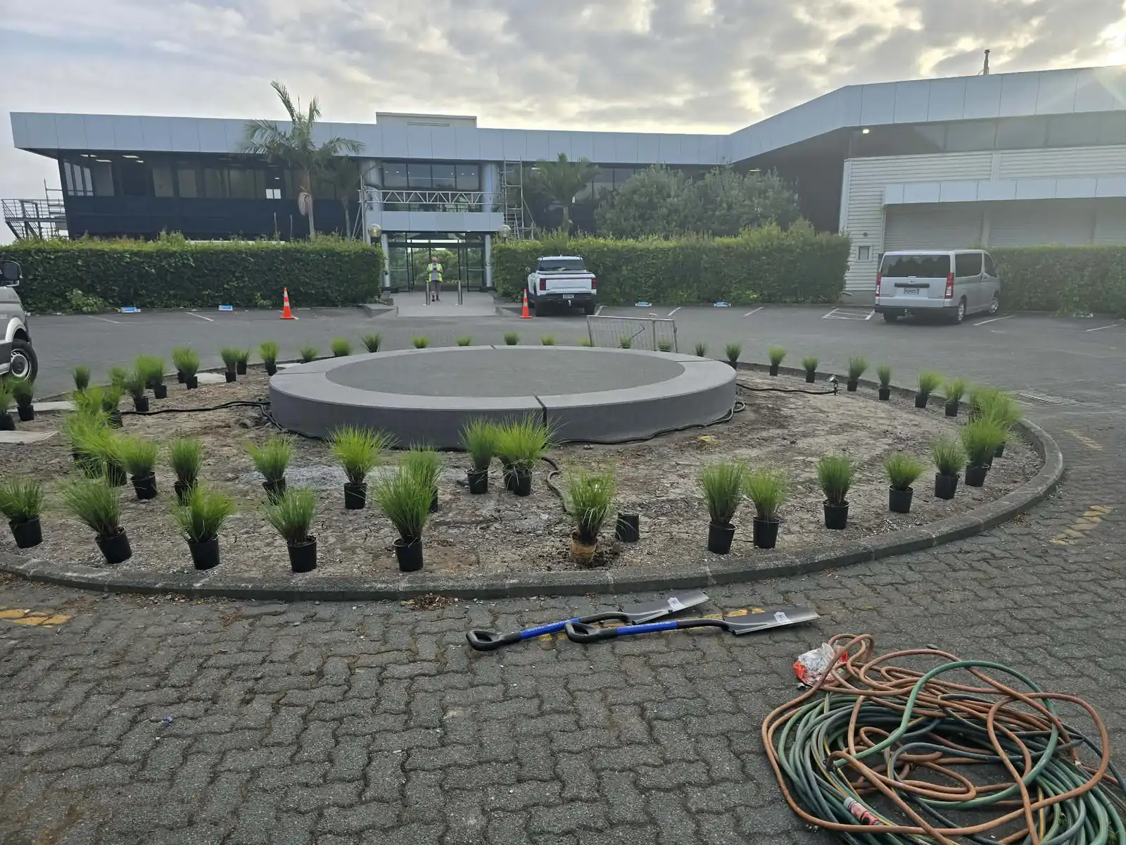 Garden planting completed, South Auckland